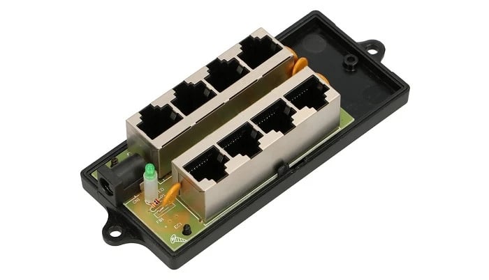 Extralink 4 Portowy | PoE Injector | 4x 100Mb/s RJ45