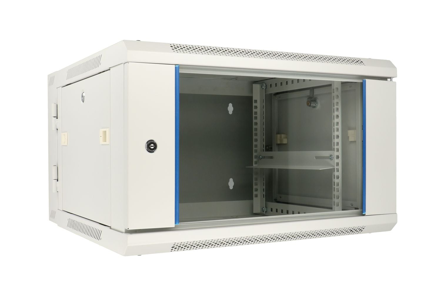 Extralink 6U 600x600 AZH Szara | Szafa rack | montowana na ścianie, dwusekcyjna