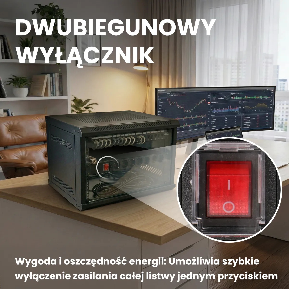 Extralink EXPDU7EU SW | Listwa zasilająca | 19