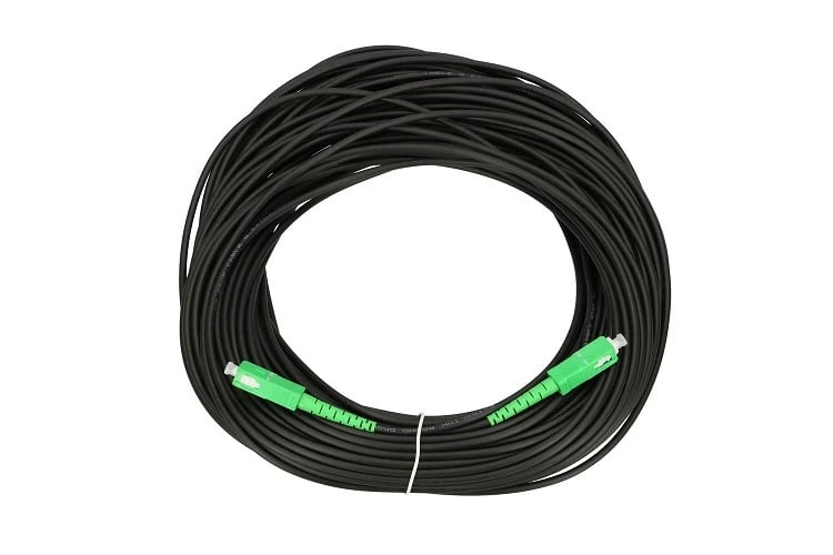 Extralink SC/APC-SC/APC | Patchcord | Okrągły, wiszący, jednomodowy, Simplex, G.657A2, 100m