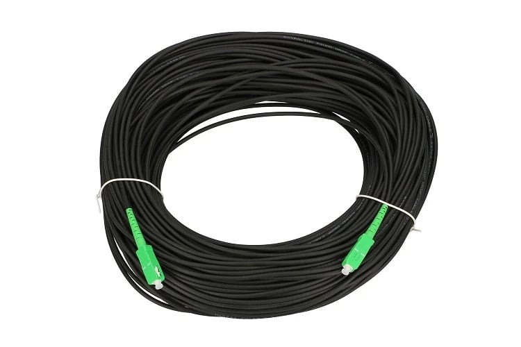Extralink SC/APC-SC/APC | Patchcord | Okrągły, wiszący, jednomodowy, Simplex, G.657A2, 120m