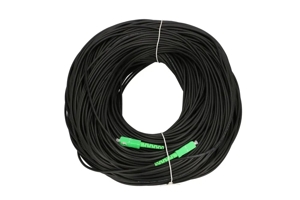 Extralink SC/APC-SC/APC | Patchcord | Okrągły, wiszący, jednomodowy, Simplex, G.657A2, 190m