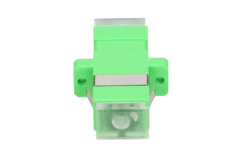 Extralink SC/APC | Adapter | Jednomodowy, Simplex, z bezbarwnymi zaślepkami