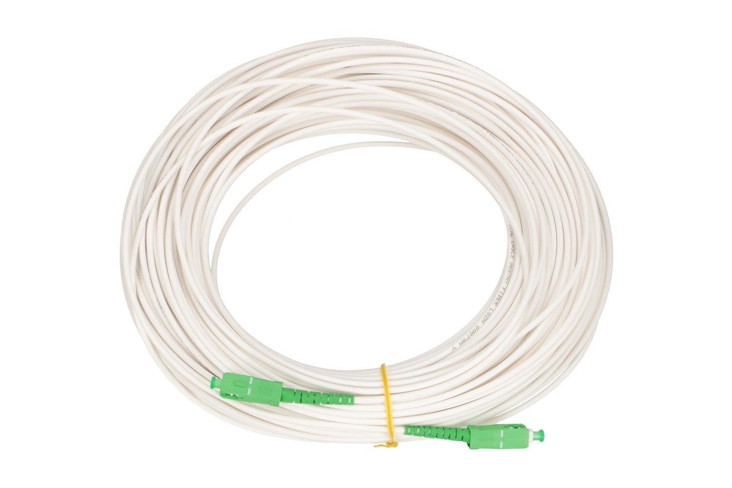 Extralink SC/APC-SC/APC | Patchcord | LSZH, Jednomodowy, Simplex, G.657A1, 3mm, 30m, biały