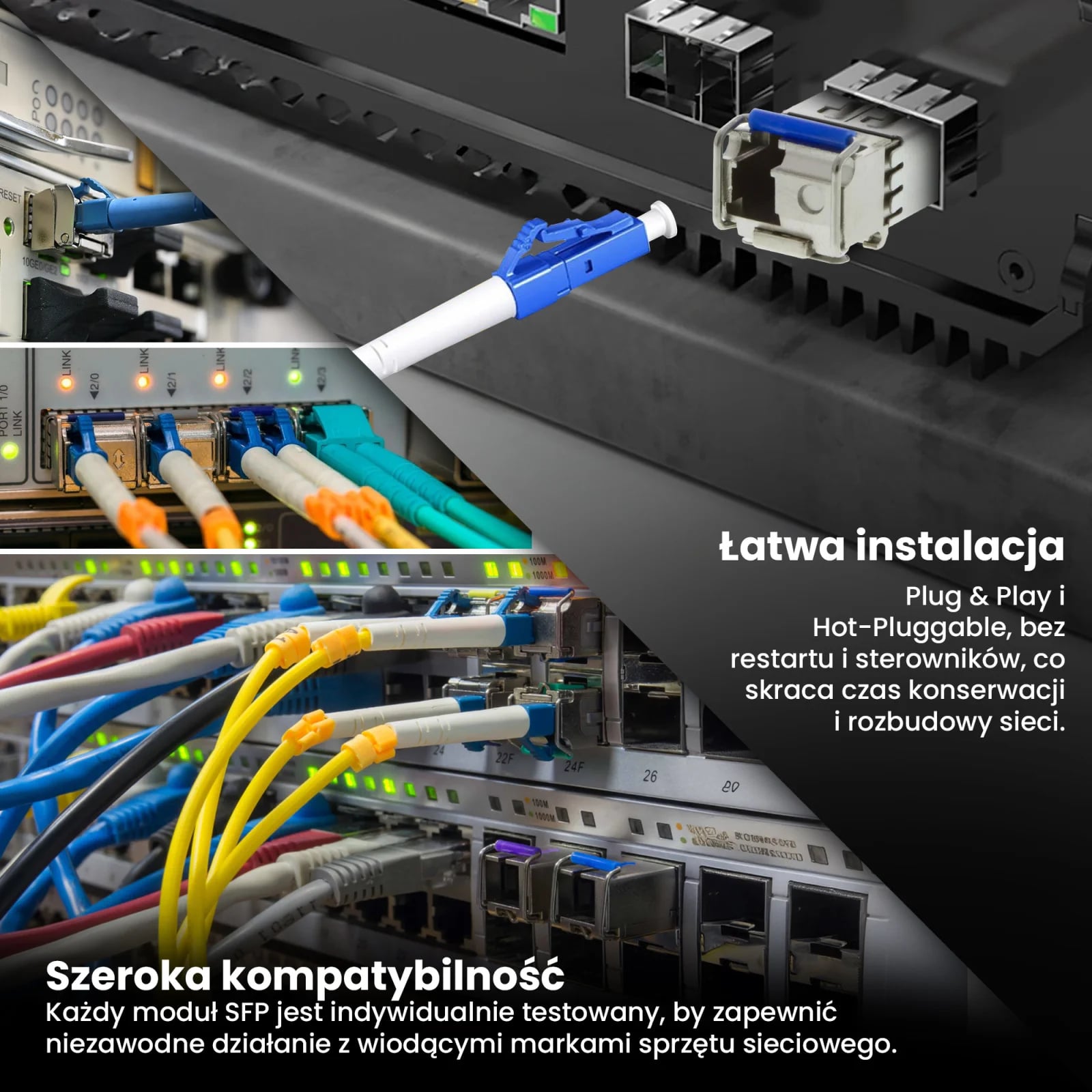 Extralink SFP 1.25G | Moduł SFP WDM | 1,25Gbps, 1310/1550nm, single mode, 20km, LC, DOM, para, dedykowane dla HP/Aruba