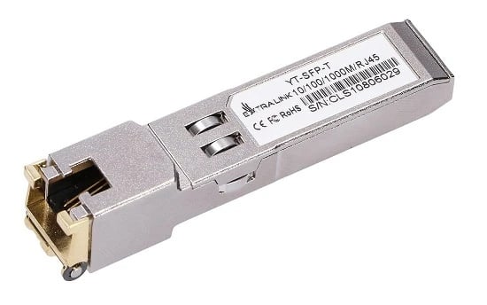 Extralink SFP 1.25G | Moduł SFP do RJ45 | 1,25Gbps, 1000BASE-T, 100m, dedykowany dla HP/ARUBA