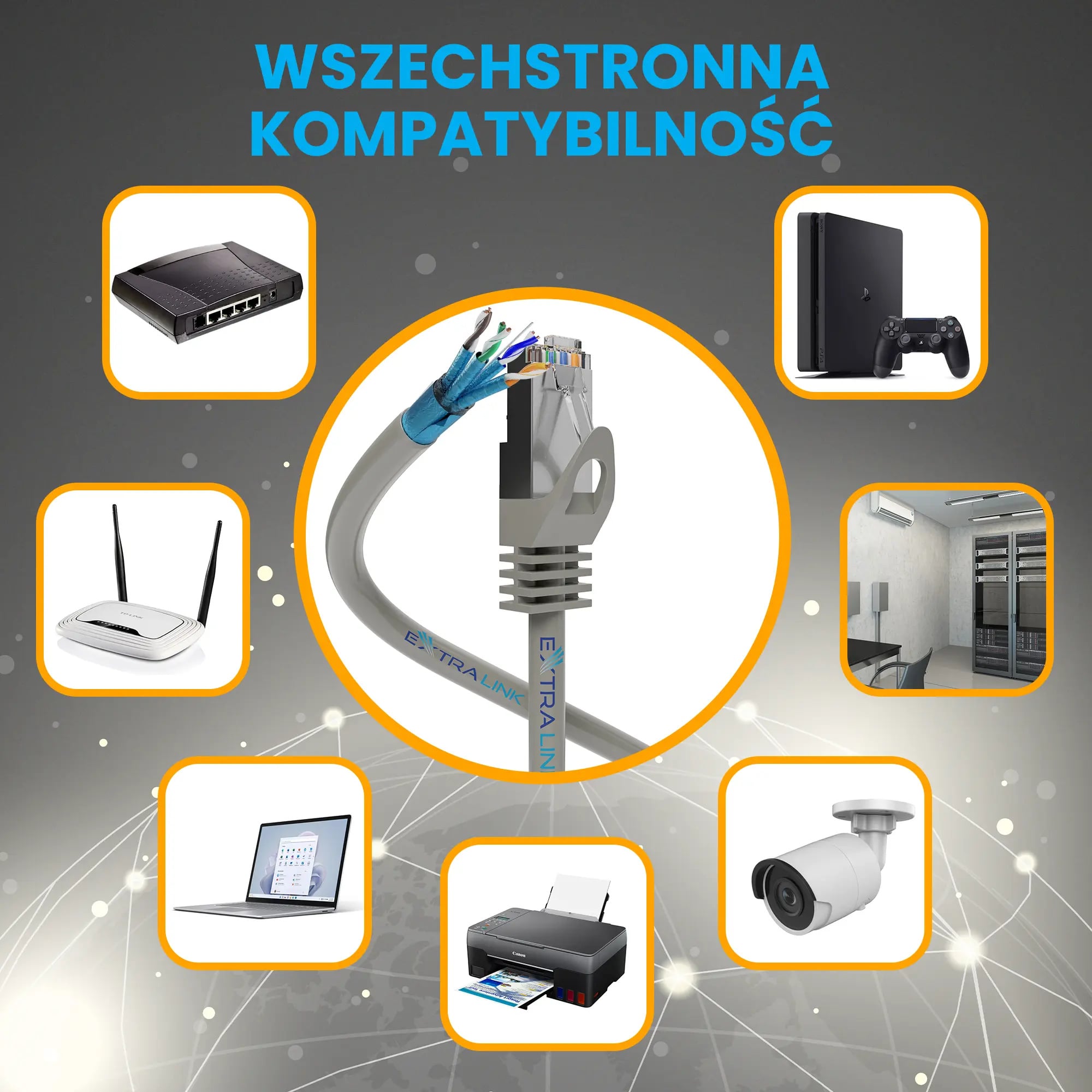 Extralink CAT6A FTP (F/FTP) V2 Wewnętrzny | Kabel sieciowy skrętka | 500M LSZH