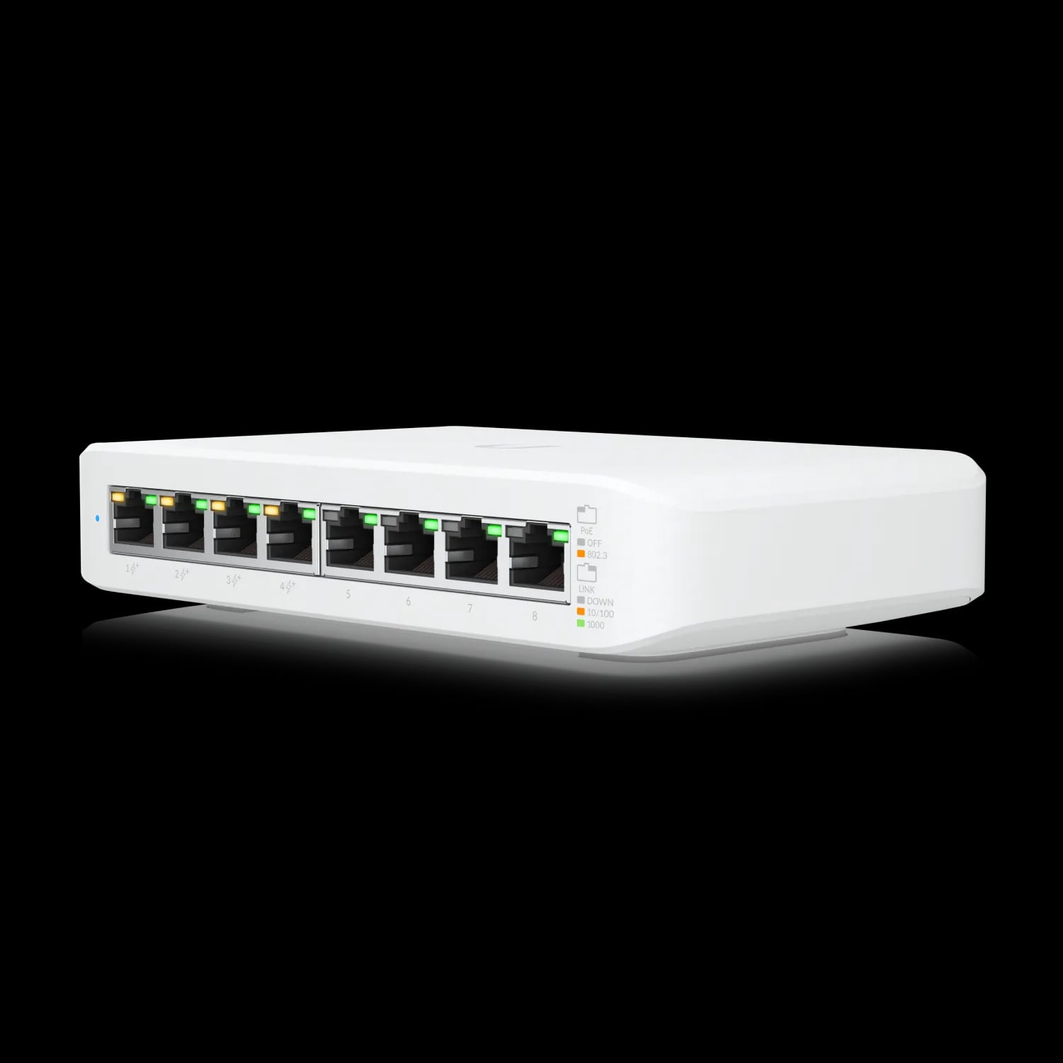 Ubiquiti USW-LITE-8-POE | Switch | UniFi Gen2, 8x RJ45 1000Mb/s, 4x PoE+, 52W