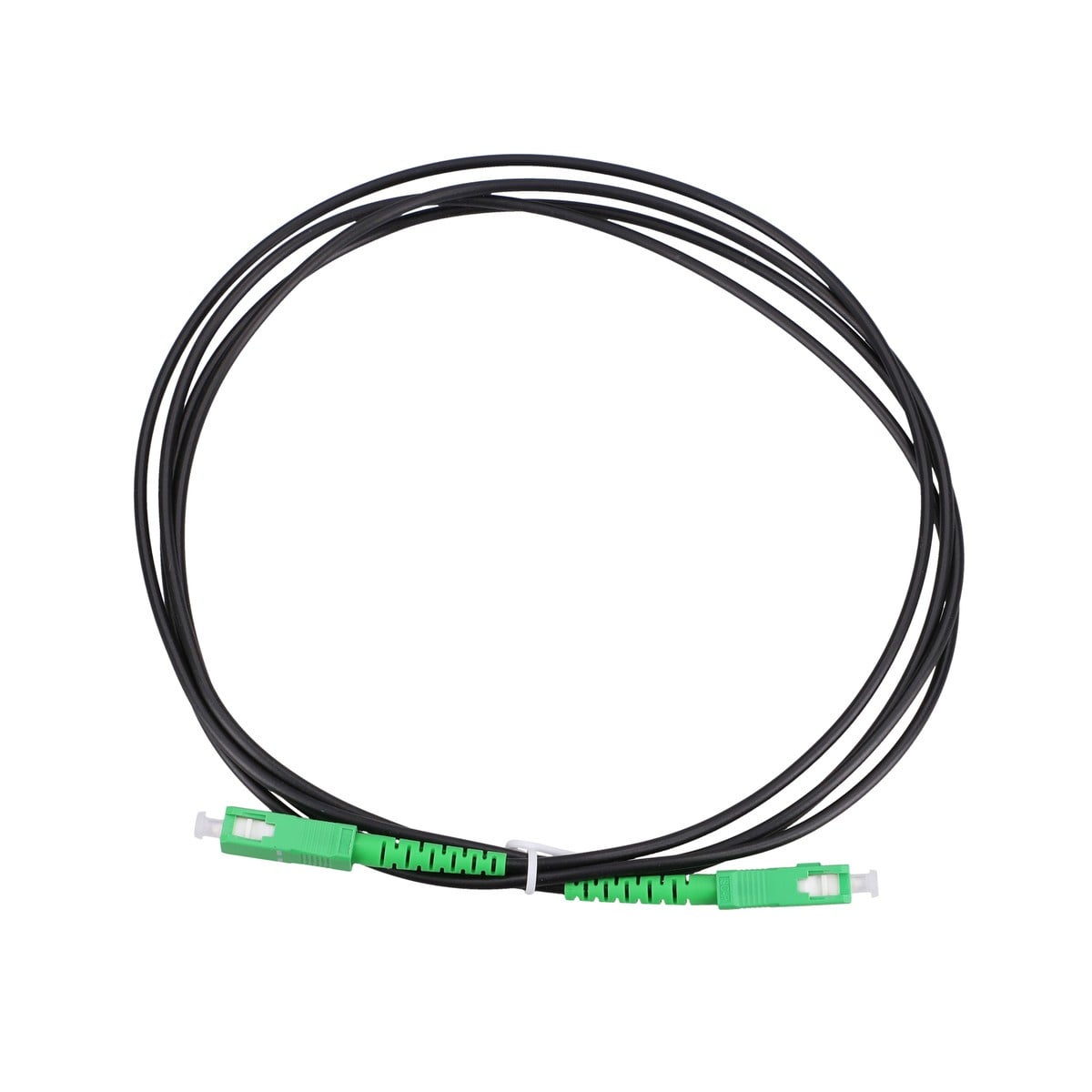 Extralink SC/APC-SC/APC Czarny | Patchcord | Jednomodowy, Simplex, 3mm, G.652.D, 1m