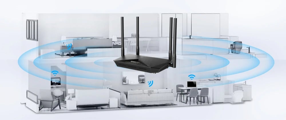 Totolink LR1200GB | Router WiFi | Wi-Fi 5, Dual Band, 4G LTE, 4x RJ45 1000Mb/s, 1x SIM