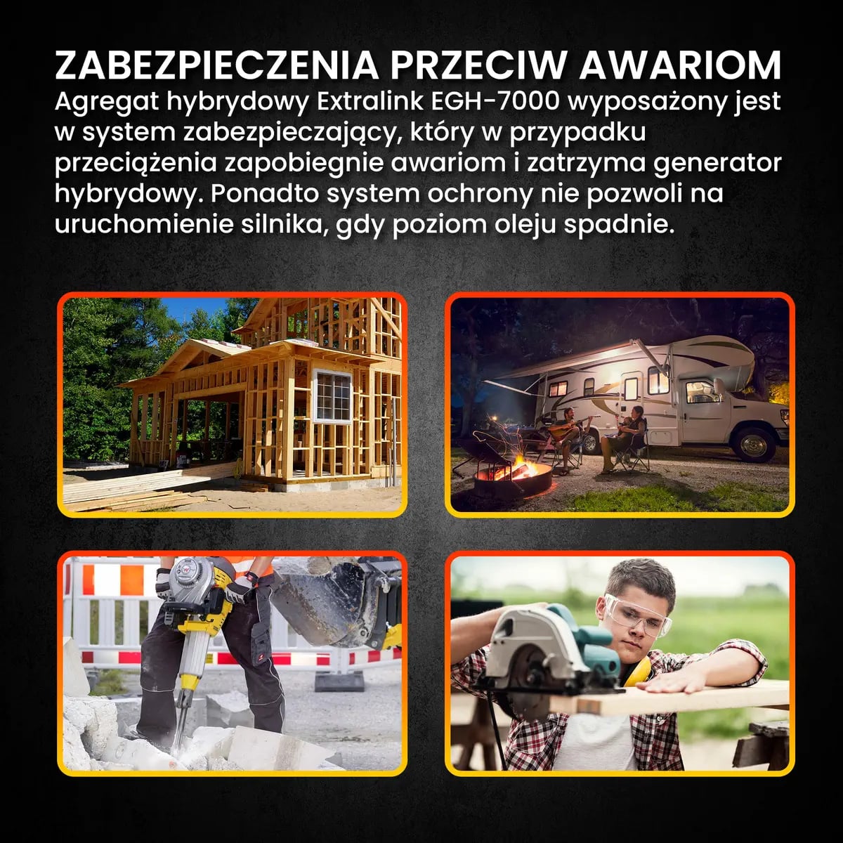 Extralink EGH-7000 | Agregat prądotwórczy | hybrydowy, 7kW