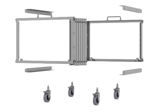 Ubiquiti U-Rack-6U-TL | Mobilny stojak rack | 6U, z patch panelem 24 porty