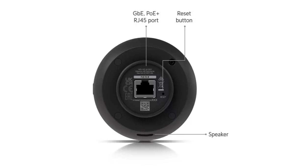 Ubiquiti UVC-AI-DSLR LD | Kamera IP | IPX5, 4K 30 fps, PoE+, teleobiektyw 45mm , 1x RJ45 1Gb/s, mikrofon, głośnik