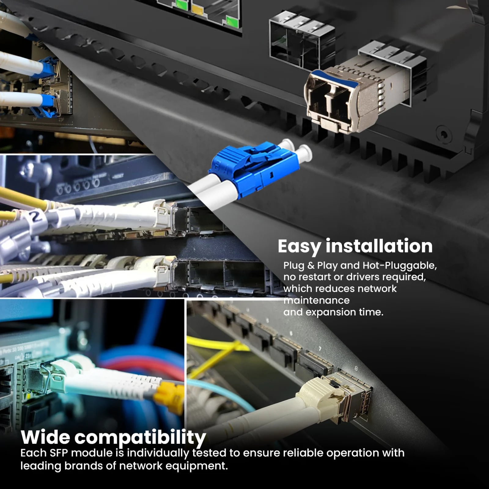 Extralink SFP+ 10G 2-pack | Moduł SFP+ | 10Gbps, LC/UPC, 1310nm, 10km, single mode, DOM