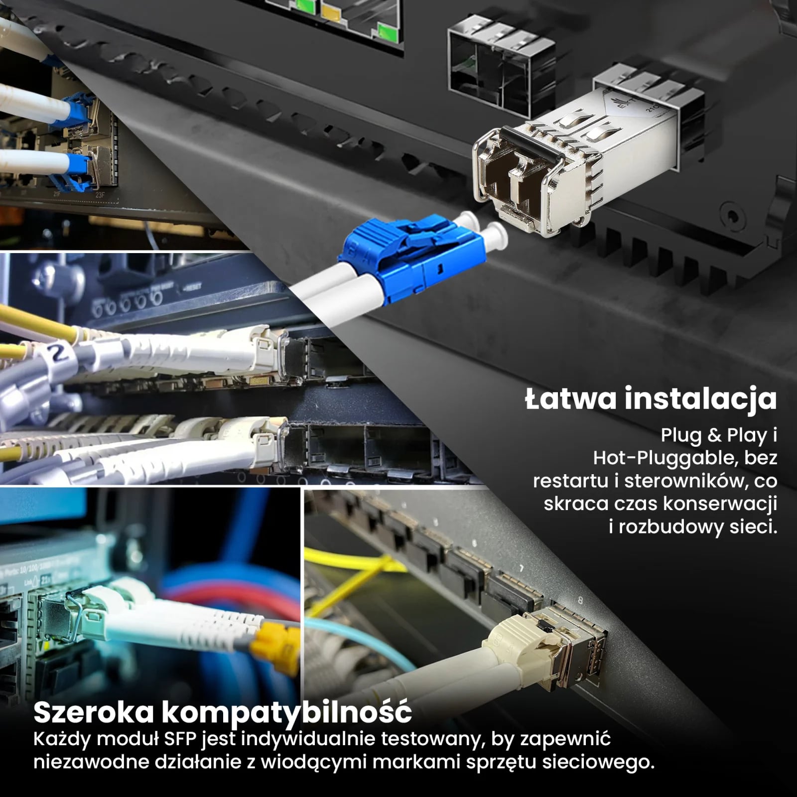 Extralink SFP 1.25G 2-pack | Moduł SFP | 1,25Gbps, LC/UPC, 850nm, 550m, multi mode, DOM, Dedicated to HP/Aruba