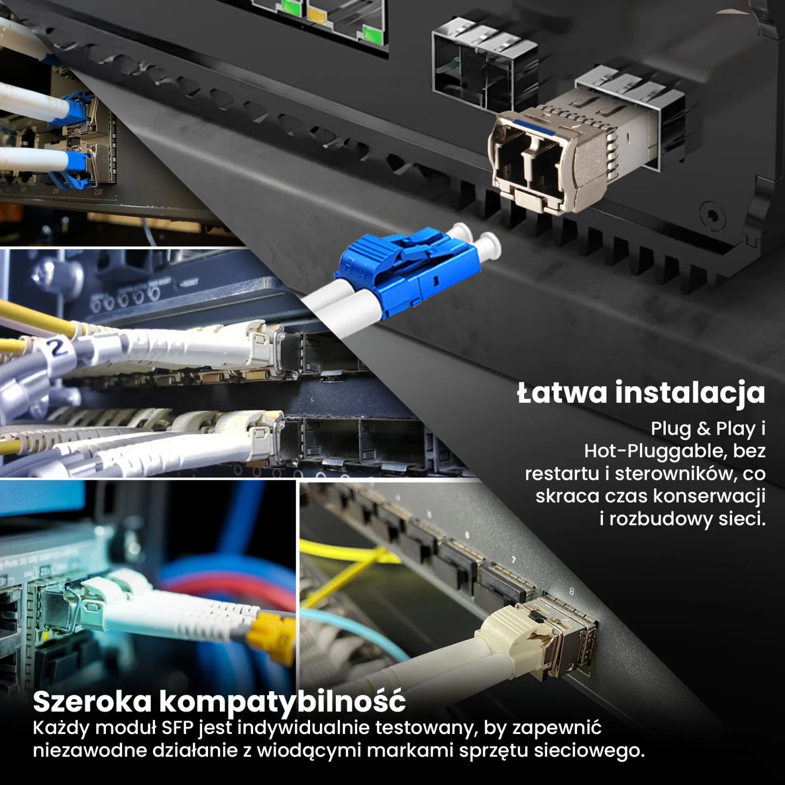 Extralink SFP+ 10G 2-pack | Moduł SFP+ | 10Gbps, LC/UPC, 1310nm, 10km, single mode, DOM, dedykowany dla HP/ARUBA