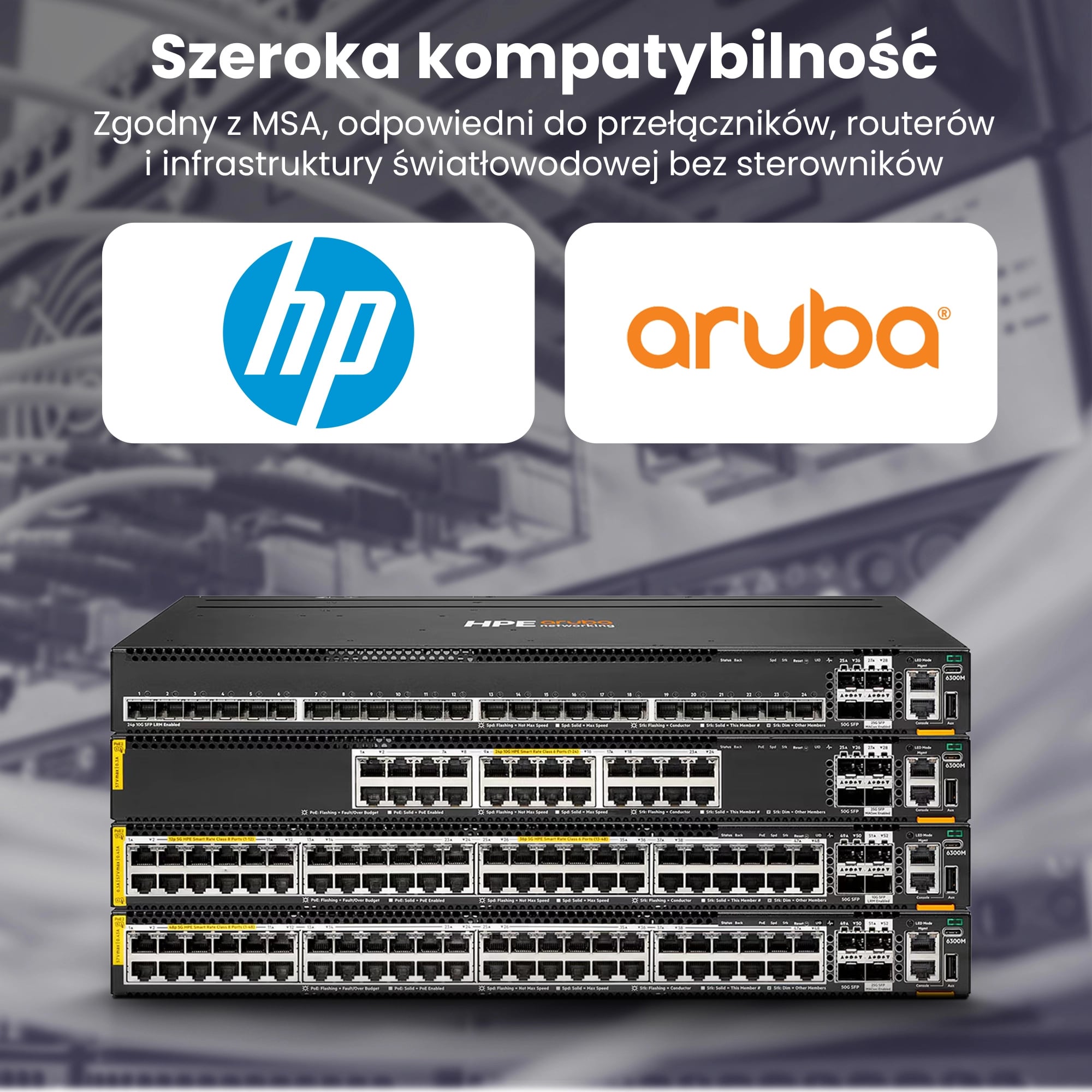 Extralink SFP+ 10G 2-pack | Moduł SFP+ | 10Gbps, LC/UPC, 850nm, 300m, multi mode, DOM, Dedicated to HP/Aruba