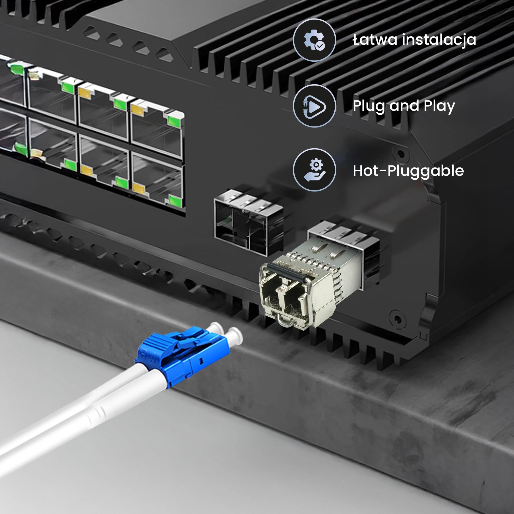Extralink SFP+ 10G 2-pack | Moduł SFP+ | 10Gbps, 850nm, 300m, multi mode