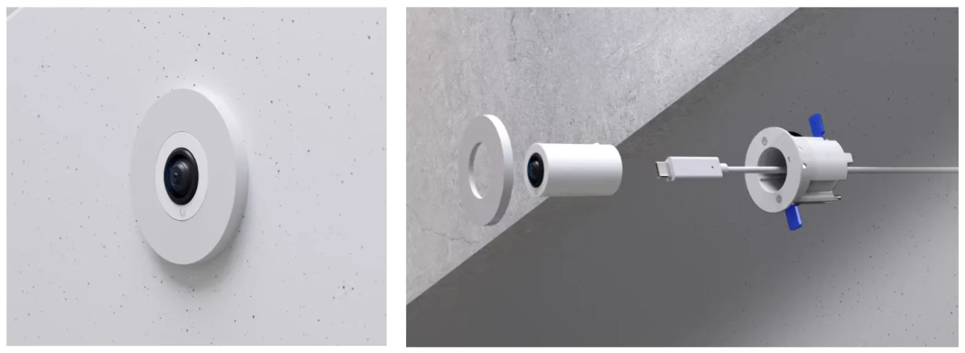 Ubiquiti UVC-AI-Theta-Pro | Kamera IP | niskoprofilowa, 4MP 2160 x 2160 24fps, RJ45 1000Mbps PoE