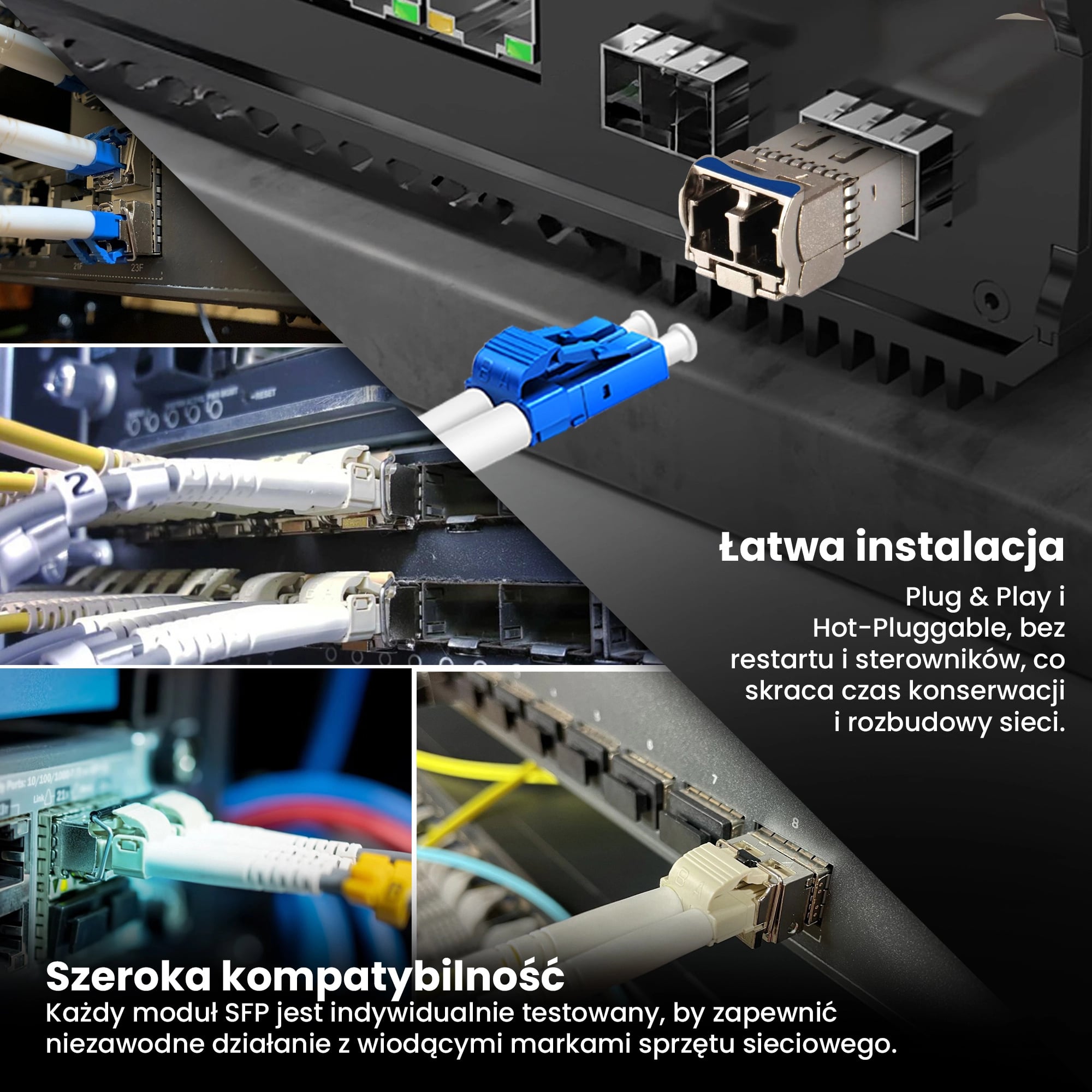 Extralink SFP28 25G 2-Pack | Moduł SFP28 | 25Gbps, LC/UPC Duplex, 1310nm, 10km, single mode, DOM