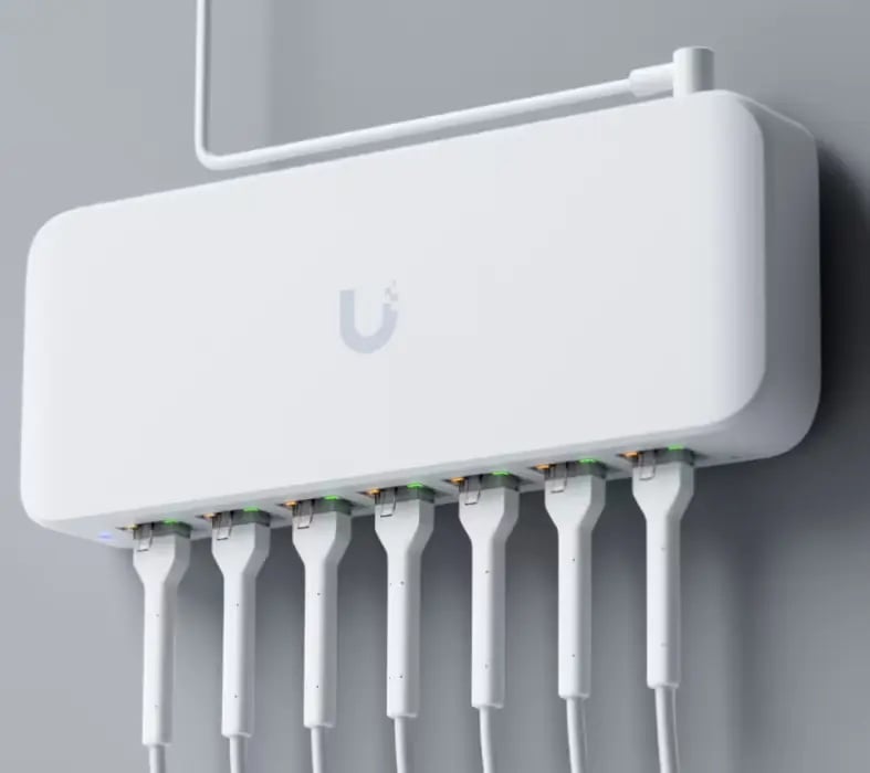 Ubiquiti USW-Ultra-210W-EU | Switch | 8x RJ45 1000Mb/s PoE+, Wejście PoE++, 210W, zasilacz w zestawie