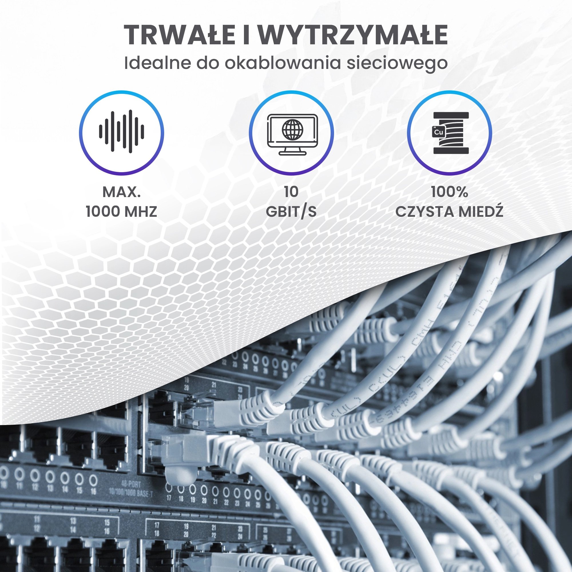 Extralink CAT6 FTP (F/UTP) V2 Zewnętrzny | Kabel sieciowy skrętka | 25M