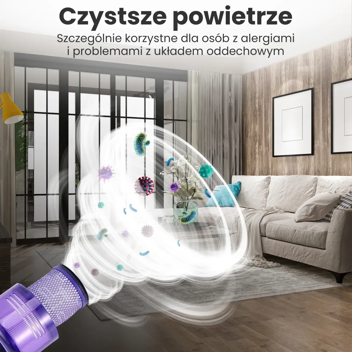 Zmywalne filtry do odkurzacza Dyson V10 SV12 | Zestaw filtrów | 2 sztuki