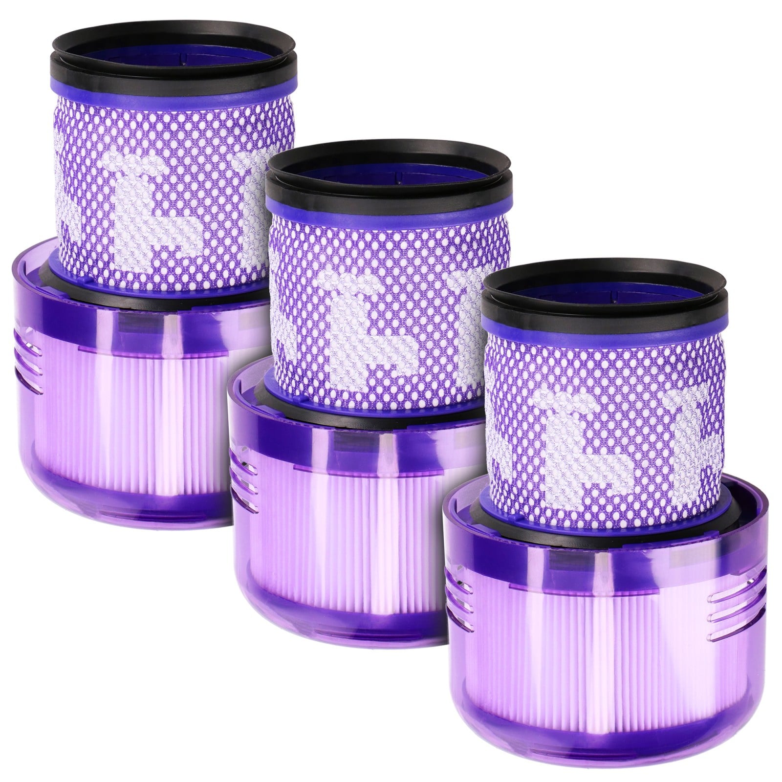 Zmywalne filtry do odkurzacza Dyson V11/SV14/SV15/SV17/SV46/47 Stick | Zestaw filtrów | 3 sztuki