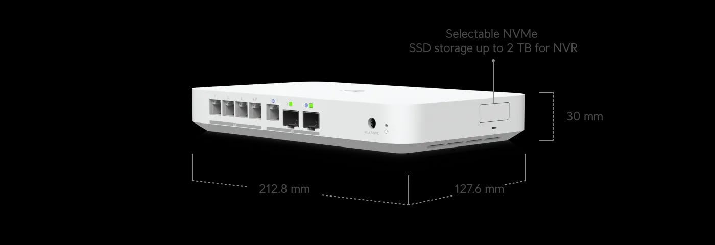 Ubiquiti UCG-Fiber | Kontroler | Switch/Cloud Gateway, 4x 2.5GbE RJ45, 2x SFP+