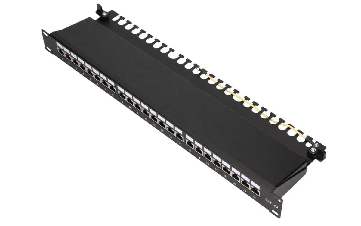 Extralink CAT6A STP | Patchpanel | 24 porty