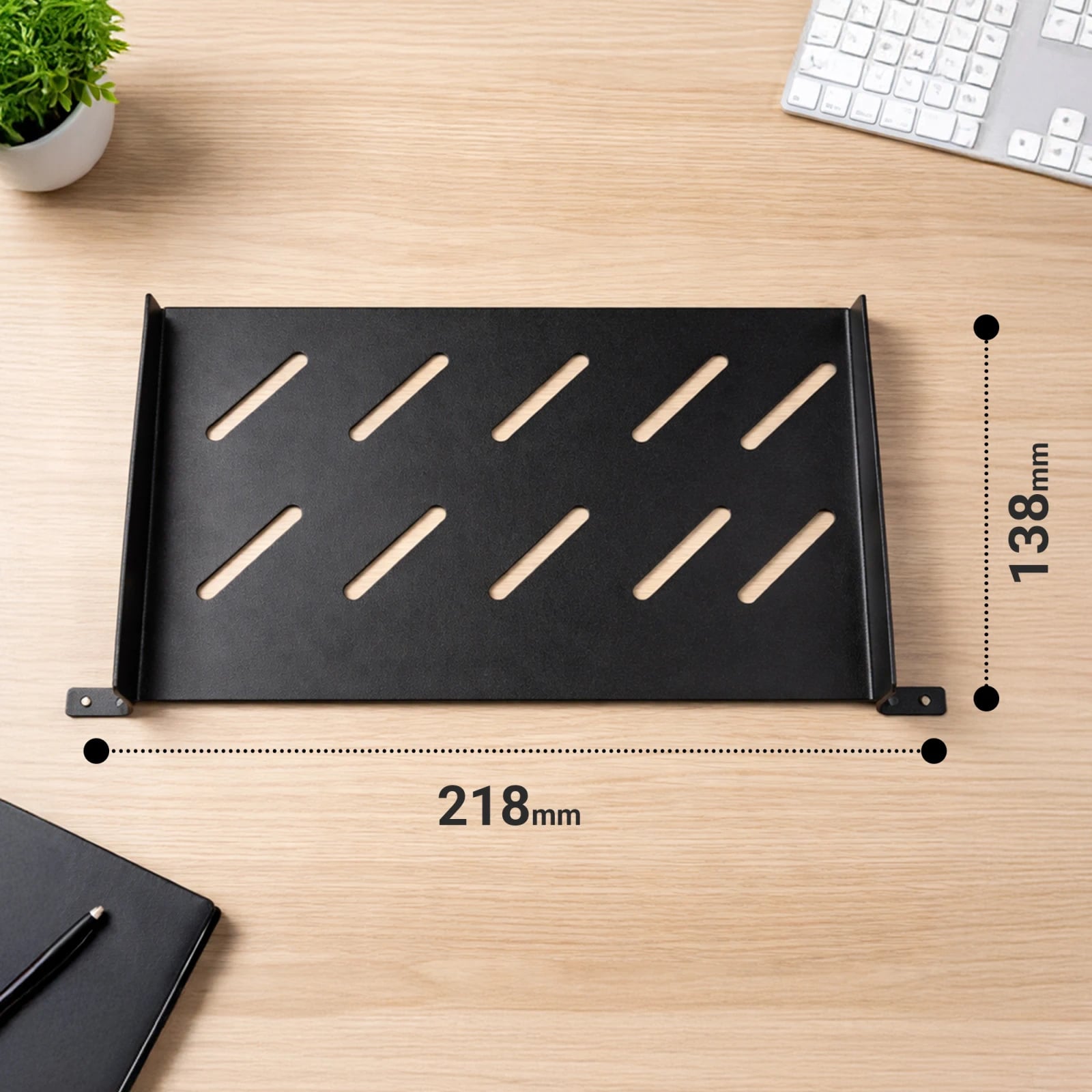 Extralink Shelf 1U | Półka do szaf rack 10