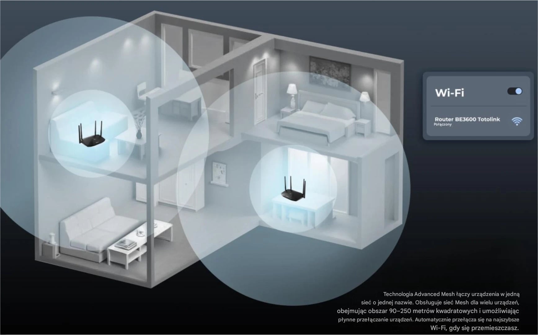 Totolink BE5100R | Router WiFi | WiFi7 Dual Band, 4x GbE RJ45, 1x 2.5GbE RJ45