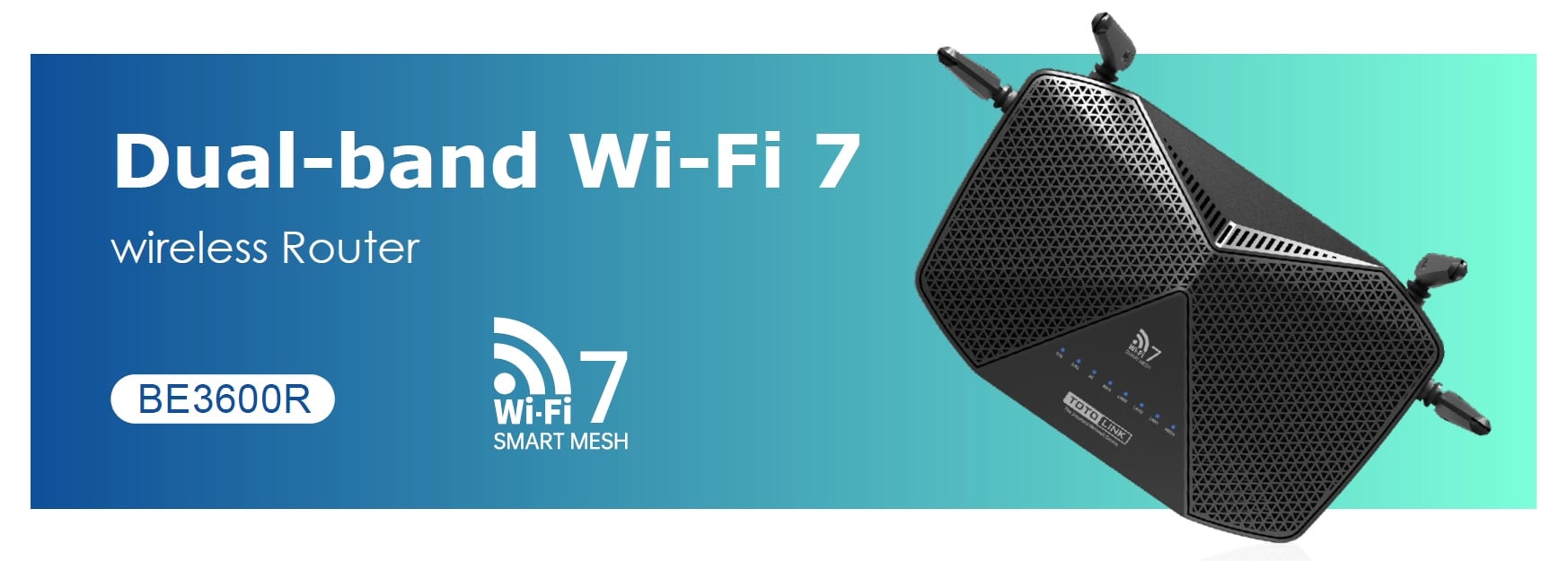 Totolink BE3600R | Router WiFi | WiFi7 Dual Band, 3x GbE RJ45