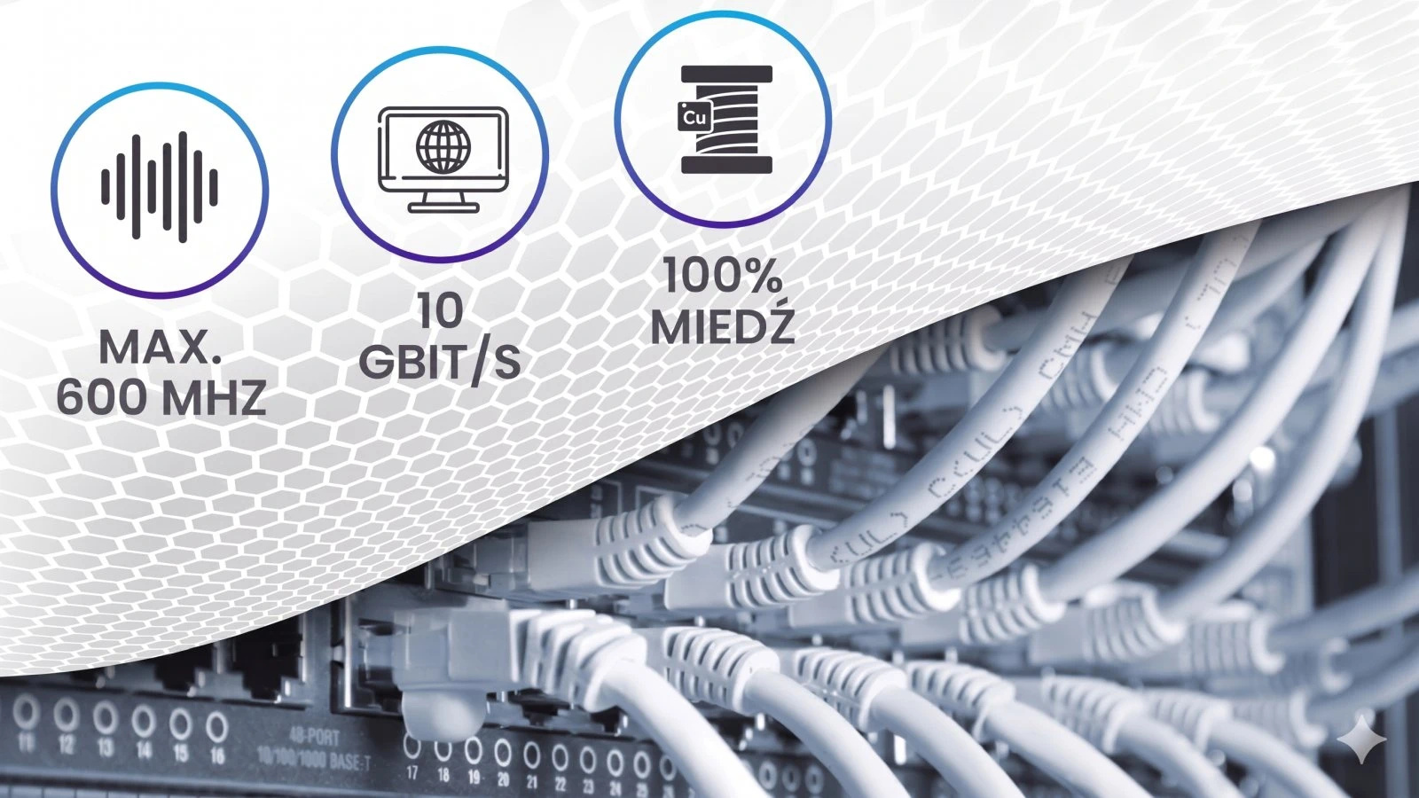 Extralink CAT7 SFTP (S/FTP) Wewnętrzny | Kabel sieciowy skrętka | 50m