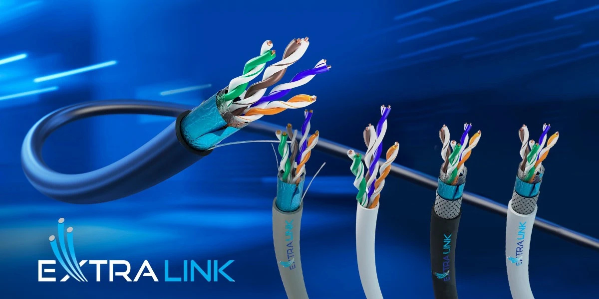 Extralink CAT6A FFTP (F/FTP) Wewnętrzny | Kabel sieciowy skrętka | 25m