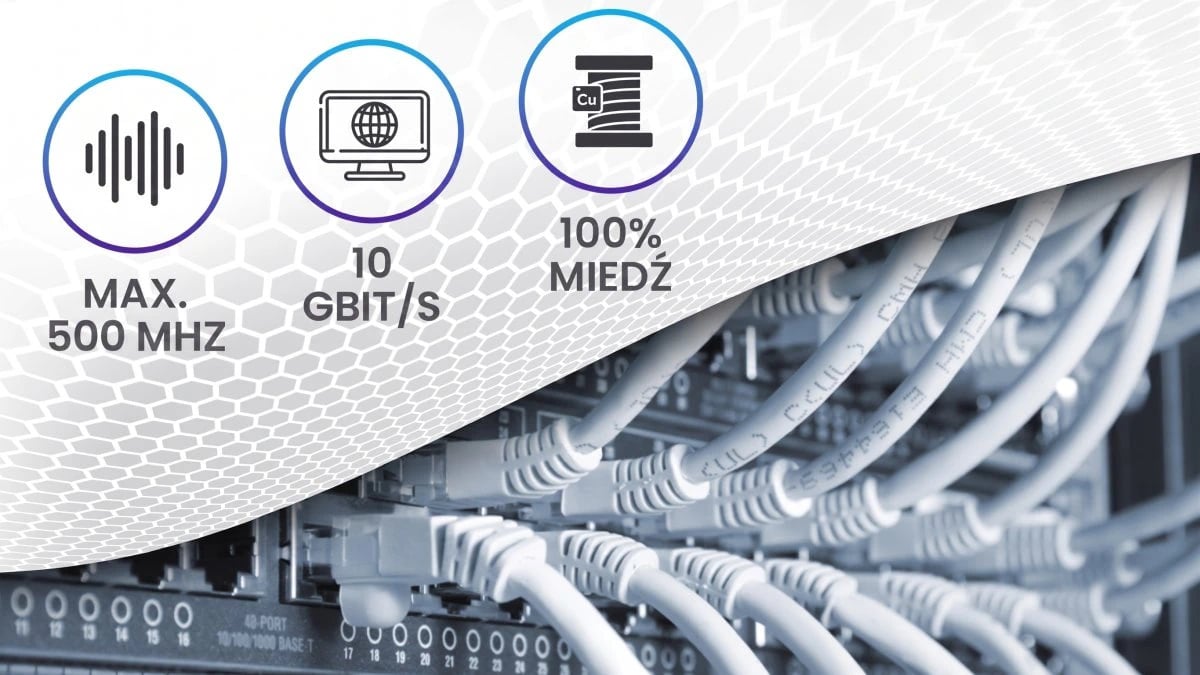Extralink CAT6A FFTP (F/FTP) Wewnętrzny | Kabel sieciowy skrętka | 25m