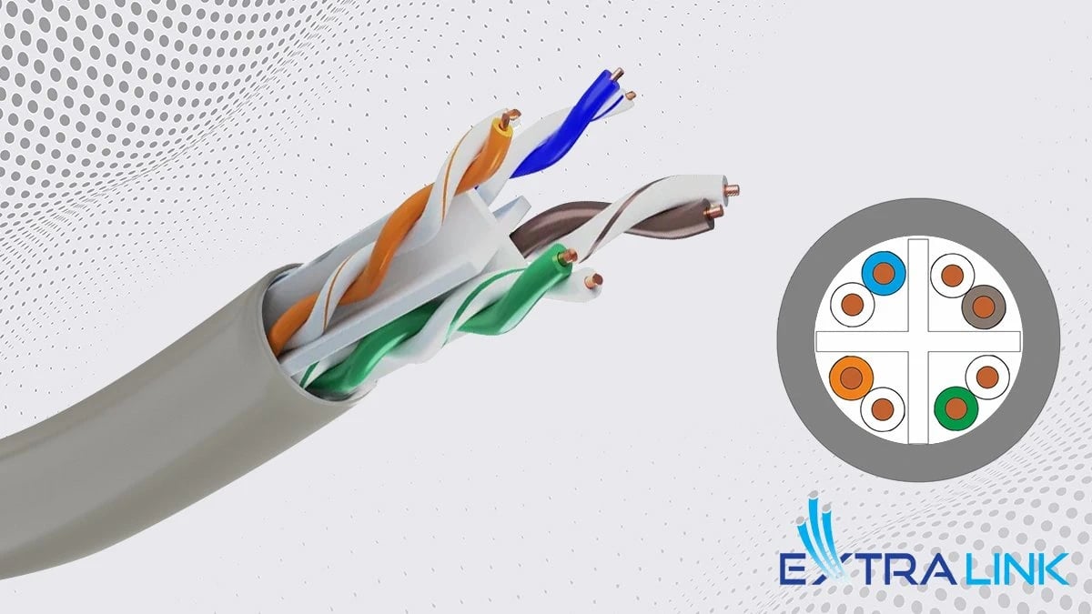 Extralink CAT6A UTP (U/UTP) Wewnętrzny | Kabel sieciowy skrętka | 100m