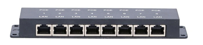 Extralink 8 Portowy | PoE Injector | 8x 100Mb/s RJ45