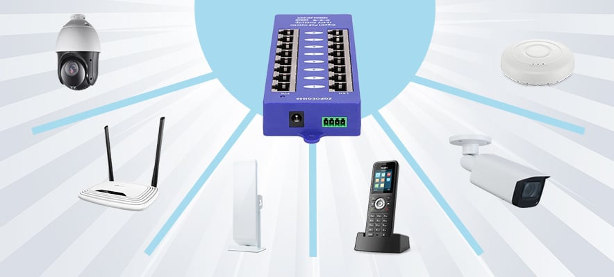Extralink 4 Portowy | PoE Injector | 4x 100Mb/s RJ45, Bez Obudowy