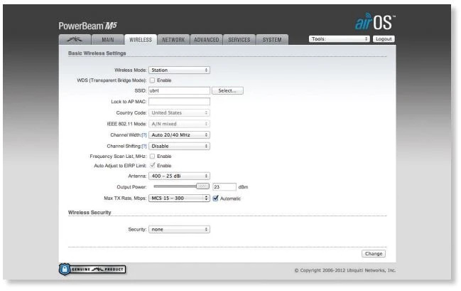 Ubiquiti PBE-M2-400 | CPE | PowerBeam, 2GHz, 1x RJ45 100Mb/s, 18dBi
