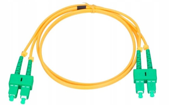 Extralink SC/APC-SC/APC | Patchcord | Jednomodowy, Duplex, G657A, 3mm, 2m