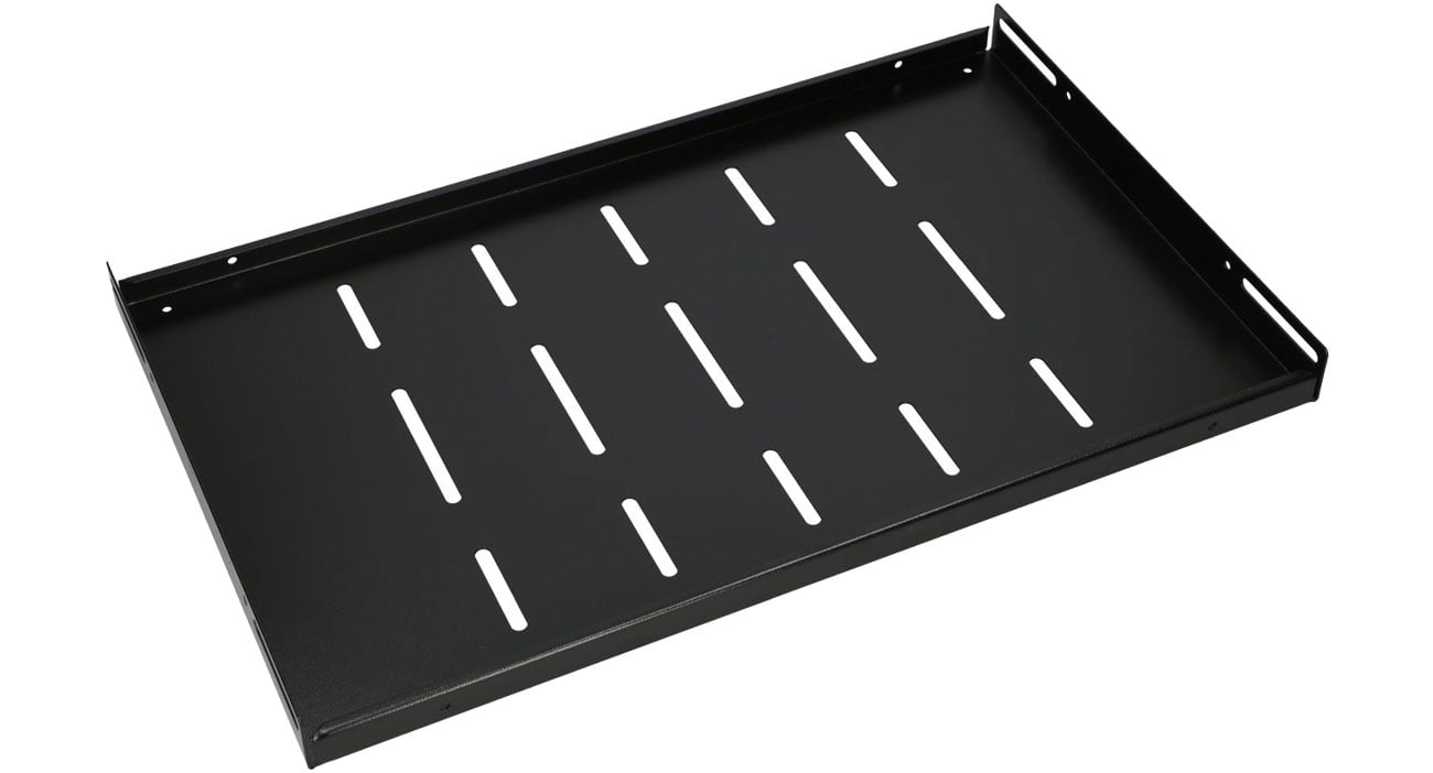 ExtraLink Półka do szaf wiszących 19'' 300MM 1U (czarna) EX.12738