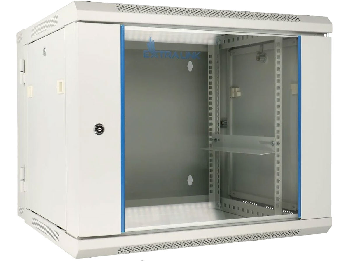 ExtraLink szafa RACK wisząca 19'' 9U 600x600 mm AZH dwusekcyjna