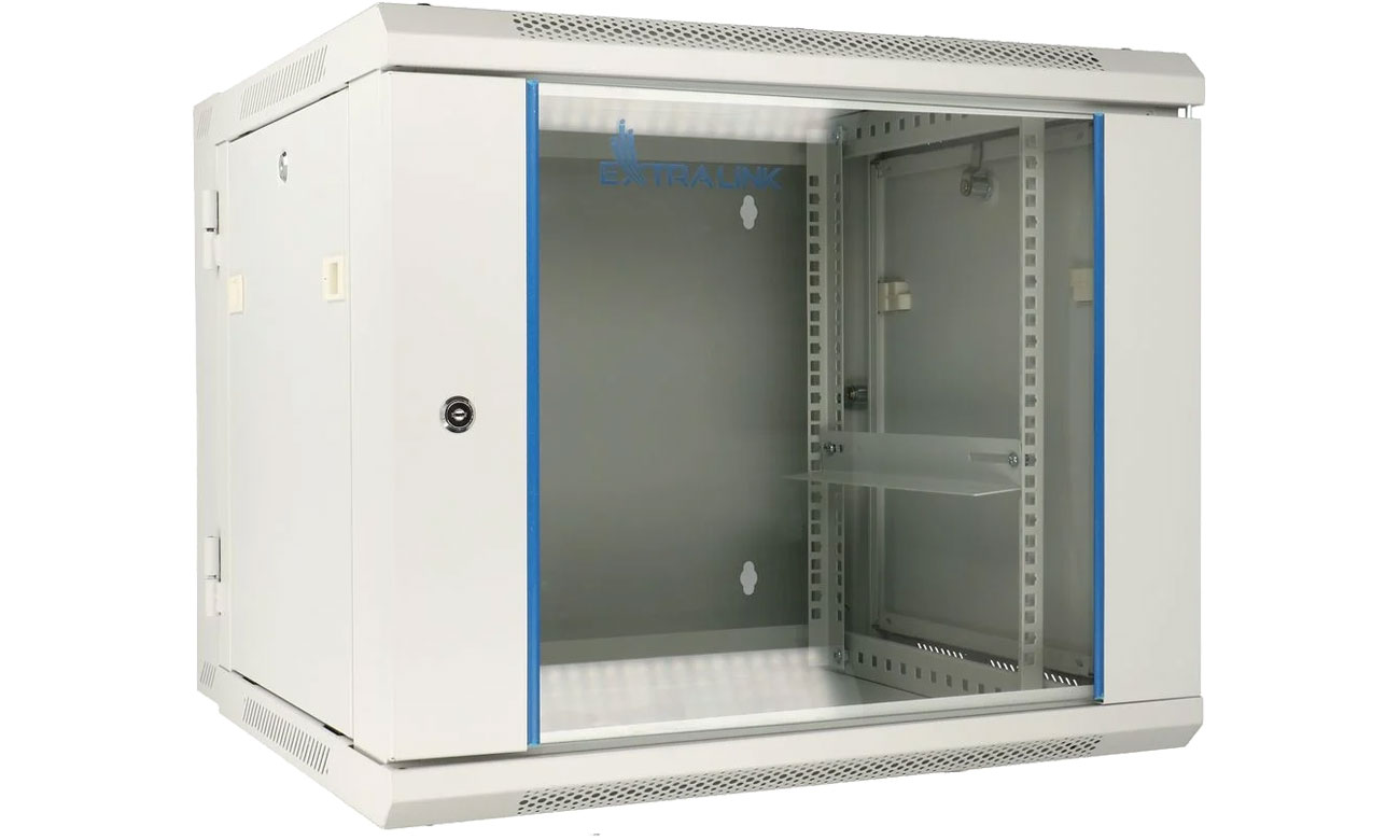 ExtraLink szafa RACK wisząca 19'' 9U 600x600 mm AZH dwusekcyjna