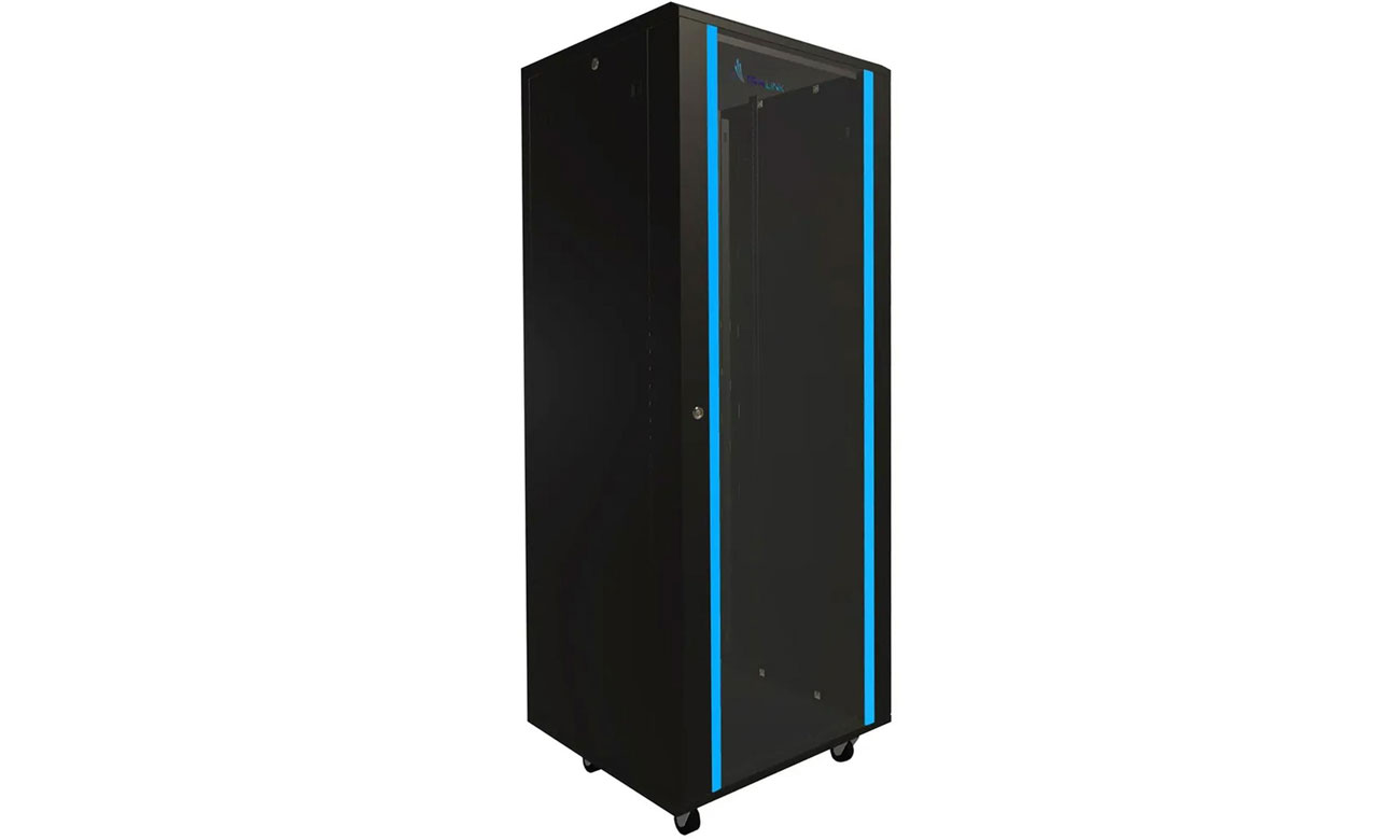 Szafa RACK ExtraLink Stojąca 19'' 37U 600x600 mm jednosekcyjna czarna