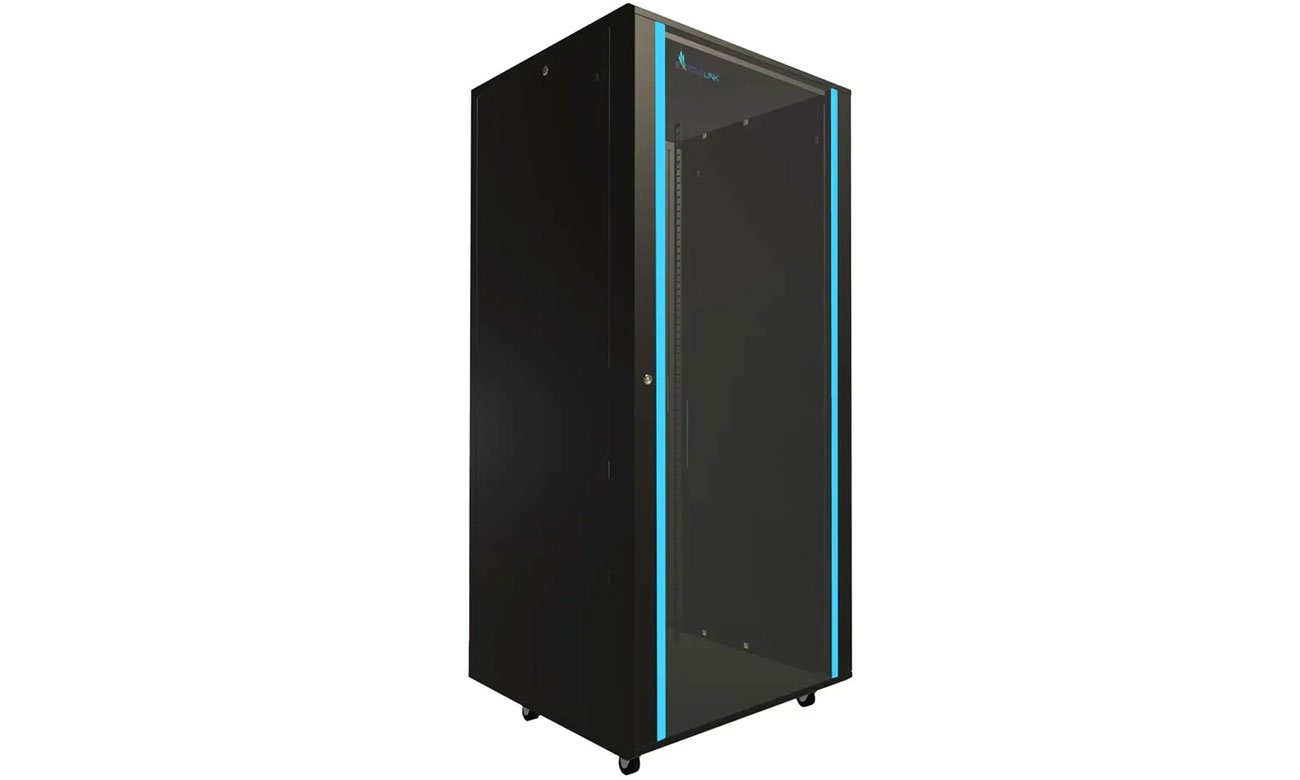 Szafa RACK ExtraLink Stojąca 19'' 37U 800x800 mm jednosekcyjna czarna