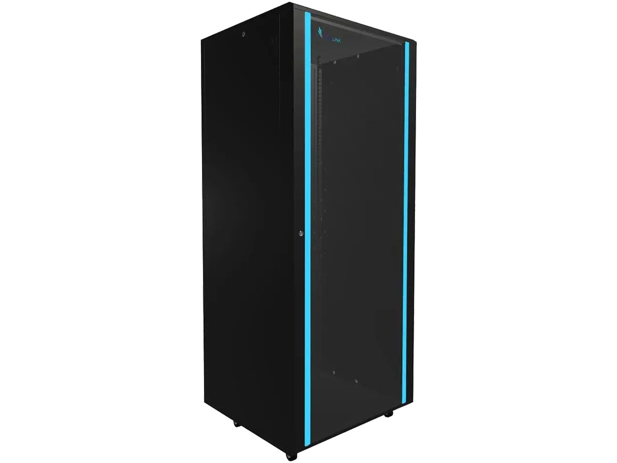 ExtraLink szafa RACK stojąca 19'' 42U 800x800 mm jednosekcyjna