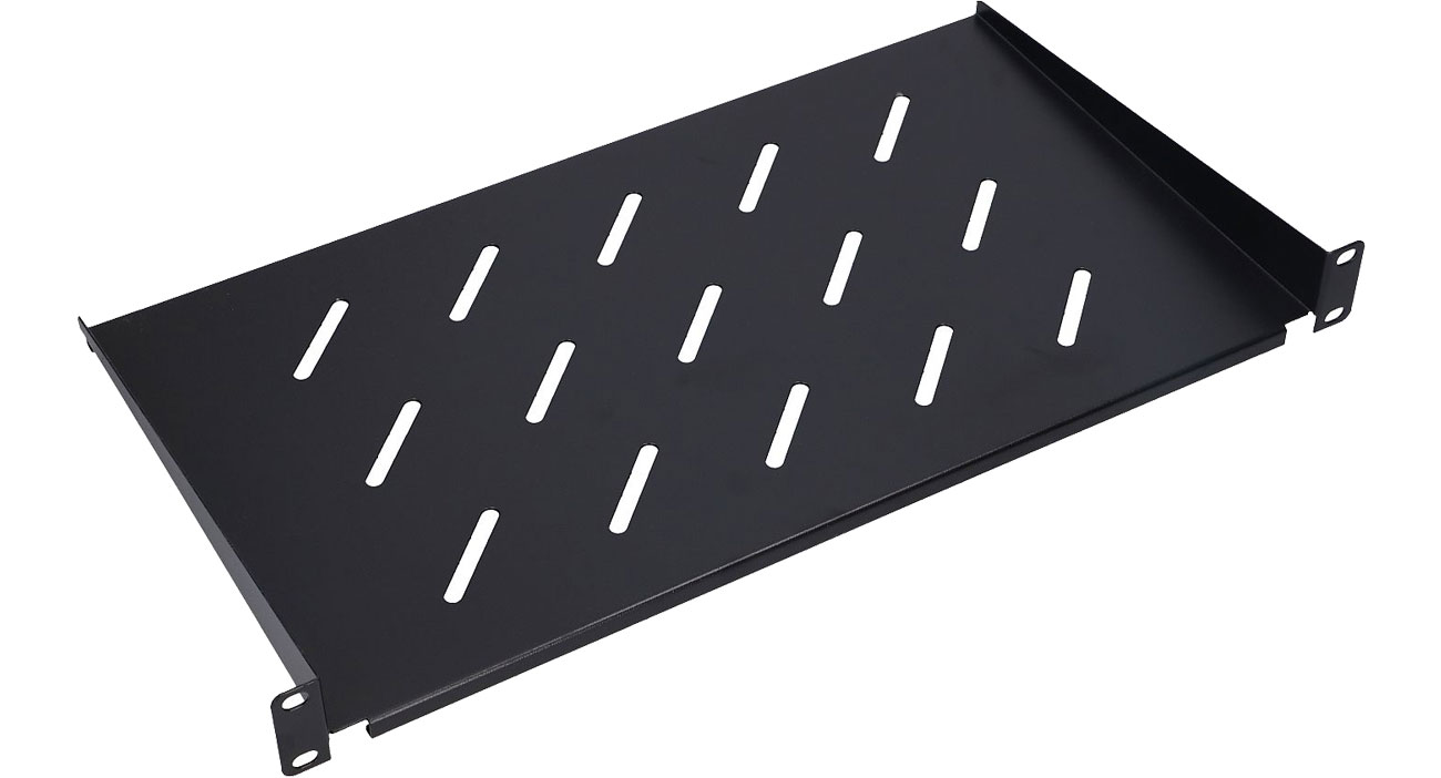 ExtraLink Półka do szaf wiszących 19'' 250MM 1U (czarna) EX.8659