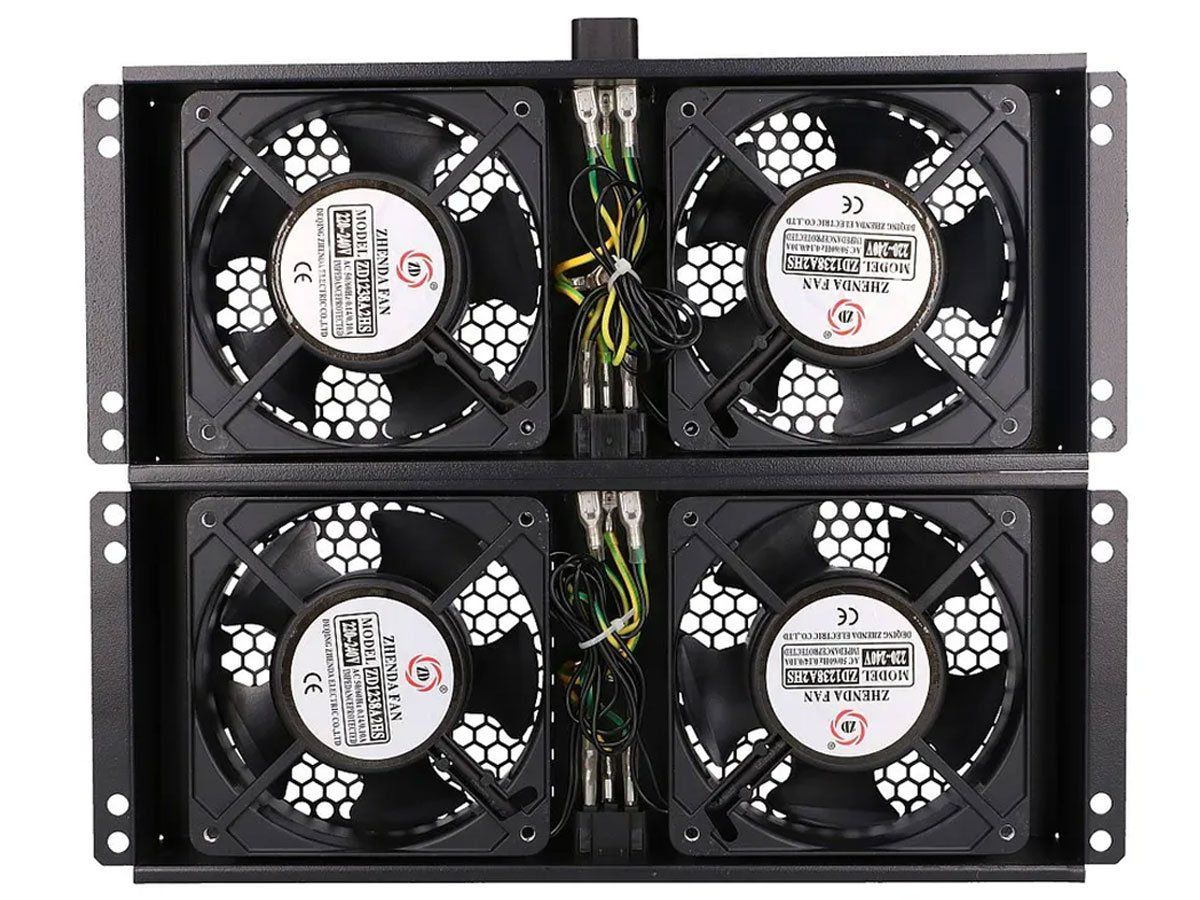 Wentylator ExtraLink do szaf 19 230V 350x320x50mm (czarna)