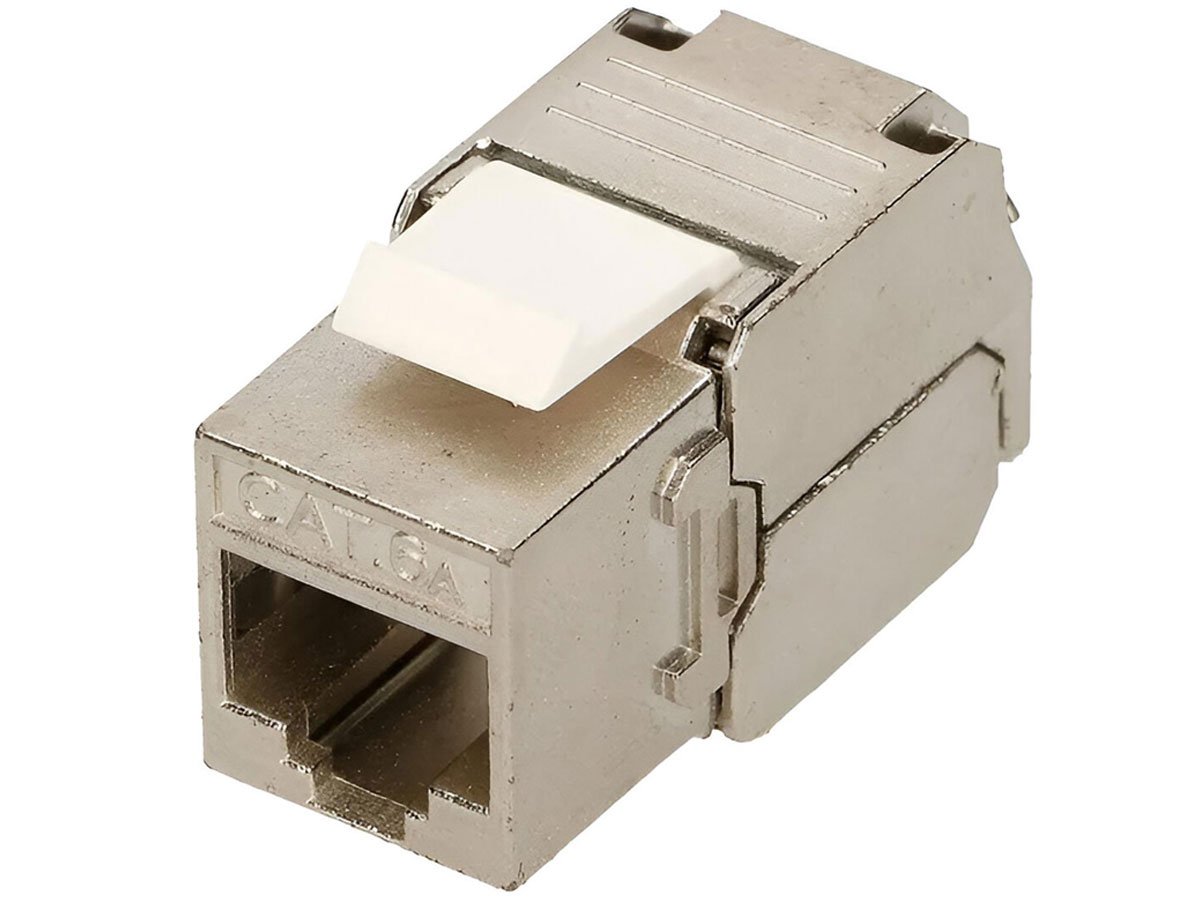 ExtraLink Moduł keystone port RJ45 STP 6a (srebrna)
